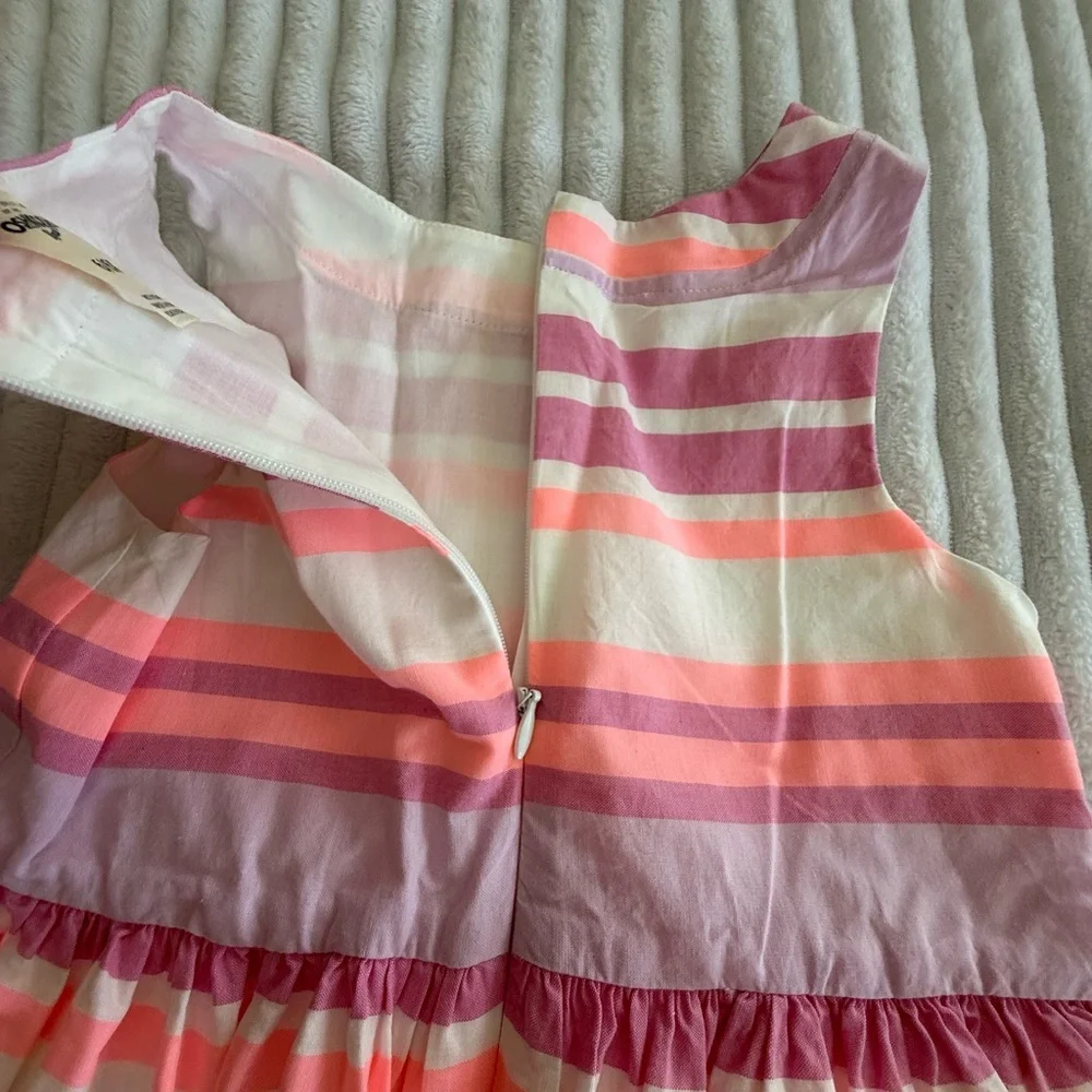 OshKosh B'gosh Pink and Purple Striped Spring Dress